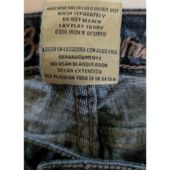 VTG Bubblegum USA Brand Blue Jeans Women's Size 20 Plus Bootcut Pink Keychain - Picture 6 of 10